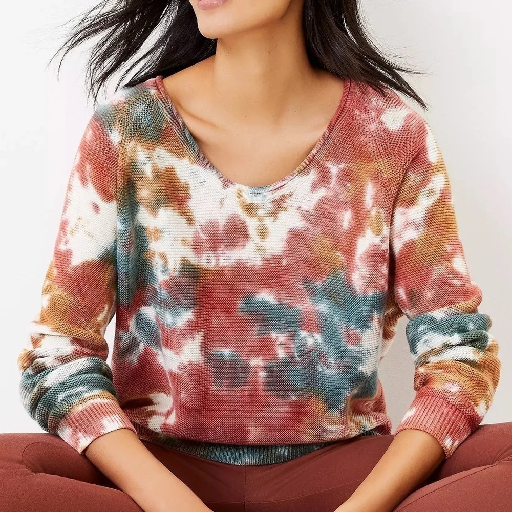 NWOT L&G Tie Dye Sweater